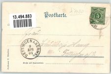 72525 W7420 Münsingen , Württ 1901 Lithographie Gasthaus Herrmann