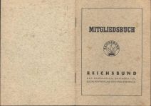 W4784 Kallenhardt Mitgliedsbuch Reichsbund der Kriegsopfer etc Ausweis KEINE AK