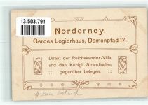 26548 W2982 Norderney - Logierhaus Gerdes Damenpfad 17 # Leim löst sich