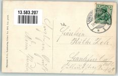 99706 O5400 Sondershausen , Thür 1907 - Postbote Postanweisung über 1000 Grüße Marktplatz von Sondershausen