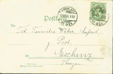 Sirnach Korkrelief Verlag E.B. & C.i.B.Eduard Büttner 9571 Ort handschriftlich Korkkarte 1901