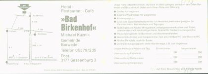 38476 W3181 Barwedel KEINE AK Hotel Bad Birkenhof Schwimmbad Innen-und Aussenansicht Klappkarte