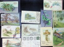 Lot mit 24 AK Pfingsten Posten 21 bis 100 AK