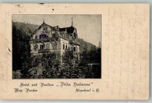 01773 O8242 Kipsdorf 1920 Passepartout Hotel-Pension Villa Susanne Bahnpost Hainsberg-Kipsdorf