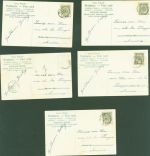 Lot mit 5 AK 5er Serie Liebespaar Poesie Kleinposten bis 20