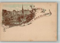 Breslau Wroclaw BOAKC Gruss ais Lithographie