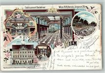 1170 Wien 17. Bezirk, Hernals 1898 BOAKC Lithographie Etablissement Stalehner Jörgerstraße
