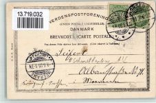 Horsens 1905 BOAKC Bahnhof Gasthaus Hafen