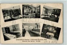 24103 W2300 Kiel , Ostsee 1912 - Unteroffizier-Kasino I. Matrosen-Division Innenansichten