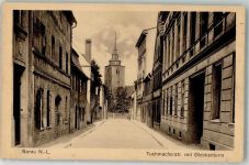 Sorau Zary - Tuchmacherstraße m. Glockenturm
