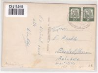 63739 W8750 Aschaffenburg AK mit Leporello ausziehbarer Papierstreifen Oldtimer Gänse Hupe