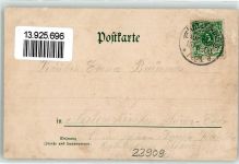23909 W2418 Ratzeburg 1900 Gebrauchsspuren Hirsch Lithographie