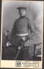 W7500 Karlsruhe , Baden Photograph Eugen Butteweg Uniform CDV