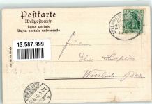 79674 W7868 Todtnau 1903 Prägedruck Kirche St. Johannes der Täufer Wappen Bahnpost Zell- Passepartout