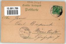 49186 W4505 Bad Iburg 1900 Lithographie Schloss Kloster Hotel Gersemann Schlossplatz
