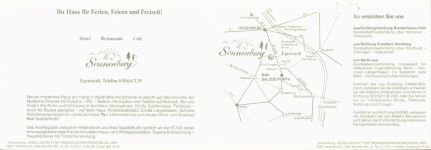 31199 W3201 Egenstedt KEINE AK Hotel Gasthaus Cafe Sonnenberg Innen- und Aussenansicht Klappkarte