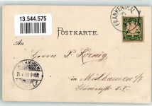 67227 W6710 Frankenthal Pfalz 1896 Lithographie Kriegerdenkmal Speyerer Tor Karolinen-Institut Wormser Tor