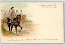 Histor. Uniformen des bayr. Heeres 1800/73 Serie III Nr. 66 Kunstverlag Weihrauch sign. Kurz AK Uniform 1900