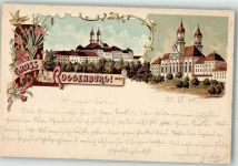 89264 W7912 Roggenburg , Schwab 1898 Lithographie Kloster Roggenburg
