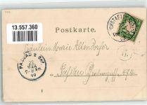 94447 W8350 Plattling 1899 - Bahnhof
