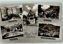 75323 W7547 Bad Wildbad im Schwarzwald - Pension Haus Carola Frühstückszimmer Schwimmbad Sommerberg Bergbahn
