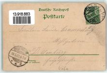 50667 W5021 Köln Altstadt-Nord 103 1901 Lithographie Hohenzollernring Reichsbank Deutscher Ring Künstl. Teich Wasserfontainen