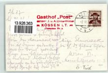 6344 Kössen Foto AK Gasthaus Post