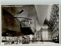 Aufhängung einer Seitengondel AK Zeppelin Foto AK
