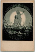 Nr. 3 Vom Himmel Jugendstil AK Fidus