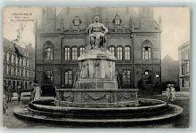 50667 W5000 Köln Kalk 802 1910 - Das neue Brunnendenkmal Frau Hut Kleid Mann