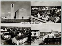 82110 W8034 Neugermering - Bahnschranke Siedlung Kirche St. Cäcilia