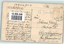 66606 W6690 St. Wendel , Saar Gebrauchsspuren Prägedruck St. Wendelinushof