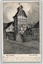 32105 W4902 Bad Salzuflen - Schliepsteinerturm sign Edwin Fritzsche