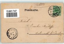 60308 W6000 Frankfurt am Main 1899 Lithographie Goethe-Denkmal Rossmarkt