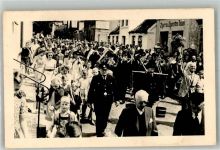 25761 W2242 Büsum Privatfoto AK Festzug in Büsum Blaskapelle 1930 Ort handschriftlich
