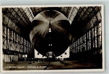 LZ 127 Einbringen in die Halle Zeppelin 1932 Foto AK