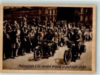 Prag Praha - Motorradfahrer der 1. Panzerbrigade