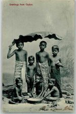 Colombo Foto AK Tracht Kinder