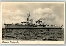 Kreuzer Karlsruhe Marine WK I 1940 Foto AK
