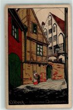 23552 W2400 Lübeck Künstlersteindruck Krumme Querstraße Frau