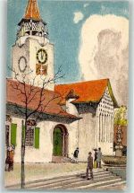 Bern Berne Landesausstellung Bern 1914 Dörfli Gewerbeausstellung Künstlerkarte