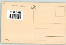 Der blaue Pyjama Erotik Serie 100 f/5 Verlag Fischer + Wittig Leipzig Brüning, M. Künstlerkarte