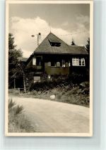 79837 W7822 St. Blasien Privatfoto AK Pensionsgebäude Ort handschriftlich