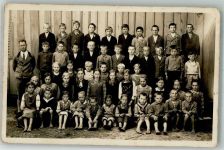 84140 W8314 Wiesbach Foto AK Klassenphoto der 2. Klasse der Volksschule Wiesbach ca. 1947