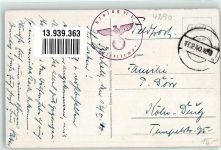 46395 W4290 Bocholt - Ravadistraße Yorkplatz Kaiser Franz Josef Platz m. Gymnasium u. Amtsgericht Kreuzberg Rathaus Lönsdenkmal Schützenhaus Marien-Oberlyzeum WK II Stempel