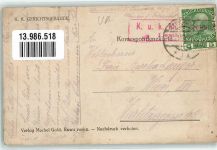 Lemberg Lwow 1915 Gebrauchsspuren Gericht Straße Ulica Mickiewcza Rawa-ruska Zensurstempel