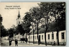 Lebeny 1917 - Ev. Kirche u. Schule