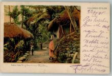 Colombo 1905 Foto AK Tracht Native Huts