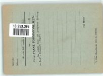 Wien 6. Bezirk, Mariahilf Kulinar Essig Franz Thommasoni Bestellkarte Lebensmittel KEINE AK