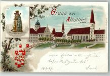 84503 W8262 Altötting 1898 Lithographie Gnadenmutter